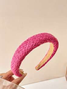 1pc Wide Hair Hoop, Fashion Dopamine Colorful Headband, Versatile For Outdoor And Face Washing, Hair Accessories For Girls