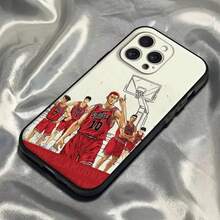 Anime S-Slam D-Dunk-s Phone Case Shockproof Case Covercompatible with  17 11 13 15 14 16 Pro Max 12 Mini 7 8 Plus XR X XS Matte Funda Phon,Covercompatible with  17 Hülle, 17 pro Hülle, 17 promax Hülle