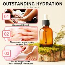 Moisturizing Socks, 1 Pair Moisturizing Gel Socks, Soft FeetMoisturizer Spa & Pedicure Socks For Dry Cracked Heels,Calluses,Gel Spa Socks For Repairing (Blue/Pink) - 藍色 - 查看 6