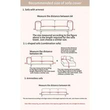 1pc Striped Sofa Cover, Thick Plush Pet-Proof High-End Full Sofa Slipcover