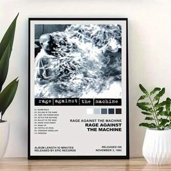 Rage Against The Machine Leinwandposter - Rahmenloser Rockband-Kunst für Musikzimmer, Jugendraum und alternative Dekoration - 30 x 45 cm, 1 Stück