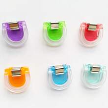 6pcs Colorful Multipurpose Clips, Student Essential Paper Binder Clips, Seamless Photo Clips, Planner Decoration Memo Clips, Transparent Mini Multifunctional Clips, Office School Supplies, Document Storage Sealing Folders, Handbook Clips, Can Stand Or Hang - one-size - View 3