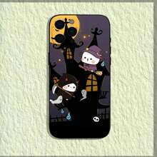 Halloween Cute BuBu DuDu Phone Case Covercompatible With  16,15,14,13,12,11,Pro,X,XS,Max,XR,Plus,Mini Soft Black Cover,Covercompatible With  17 Case,  17 Pro Case,  17 Pro Max Case - z1 - Xem 4