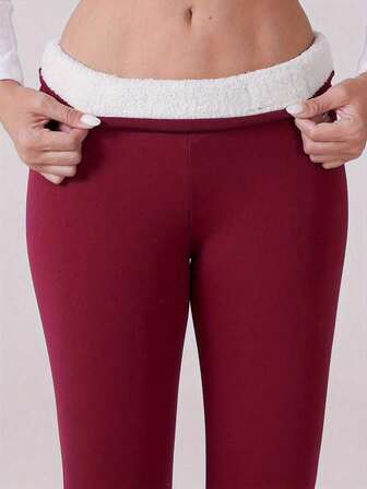 Women's Thermal Lined High Waist Skinny Leggings