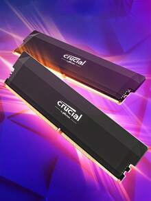 Crucial Pro 32GB DDR5 RAM Kit (2X16Gb), CL36 6000Mhz, 6400Mhz, Overclocking Desktop Gaming Memory, Intel XMP 3.0 & AMD Expo Compatible, High Performance Gaming Memory, Gaming System, Modern Module, Efficient Cooling, Durable Build, Precision Engineering, Highperformance Ram, Pc Builders, Gaming Rig - White - View 8