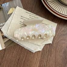 Pinza de pelo de estilo francés vintage coreano elegante de acrílico para mujeres