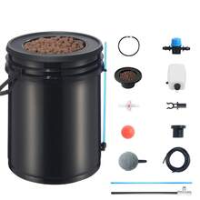 DWC Hydroponic Growing System For Deep Water Culture With Top Drip, 1 X 5 Gallon Bucket - 查看 8
