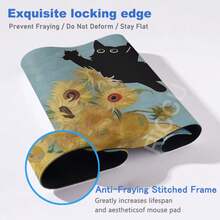 Funny Emoticon Mouse Pad Cat Gaming Desk Mat TCG Gaming Mat Desk Accessories Office Stationery Extended Pad - Meme-7 - Xem 4