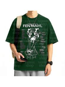 Anime Manga Madoka Magica Fantasy Magic Geek T-Shirt Unisex Male Female 100% Cotton Premium Top Streetwear Launch Immediate Shipping Various Colors!! Plus Size - 軍綠色 - 查看 2