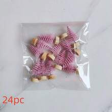 12/20/24 Pieces Tabletop Christmas Tree 4.5cm/1.77inch Green Decorations Mini Christmas Tree Pine Wood Tabletop Decorations Mini Set Party Decorations, Christmas Decorations, New Year Gifts - Blue-green - View 18