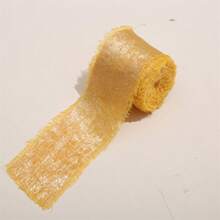 1 卷 4 厘米 * 5 码人造毛皮金属饰边丝带，碎边，适合 Ins 风格花束、婚礼装饰、流苏和蝴蝶结配饰