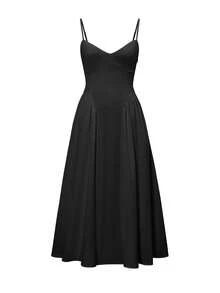 Unadoll Women's Casual Sexy Low Cut Backless Camisole Graduation Season Vest All White Dress, Verified Beach Vacation, Date, Christmas