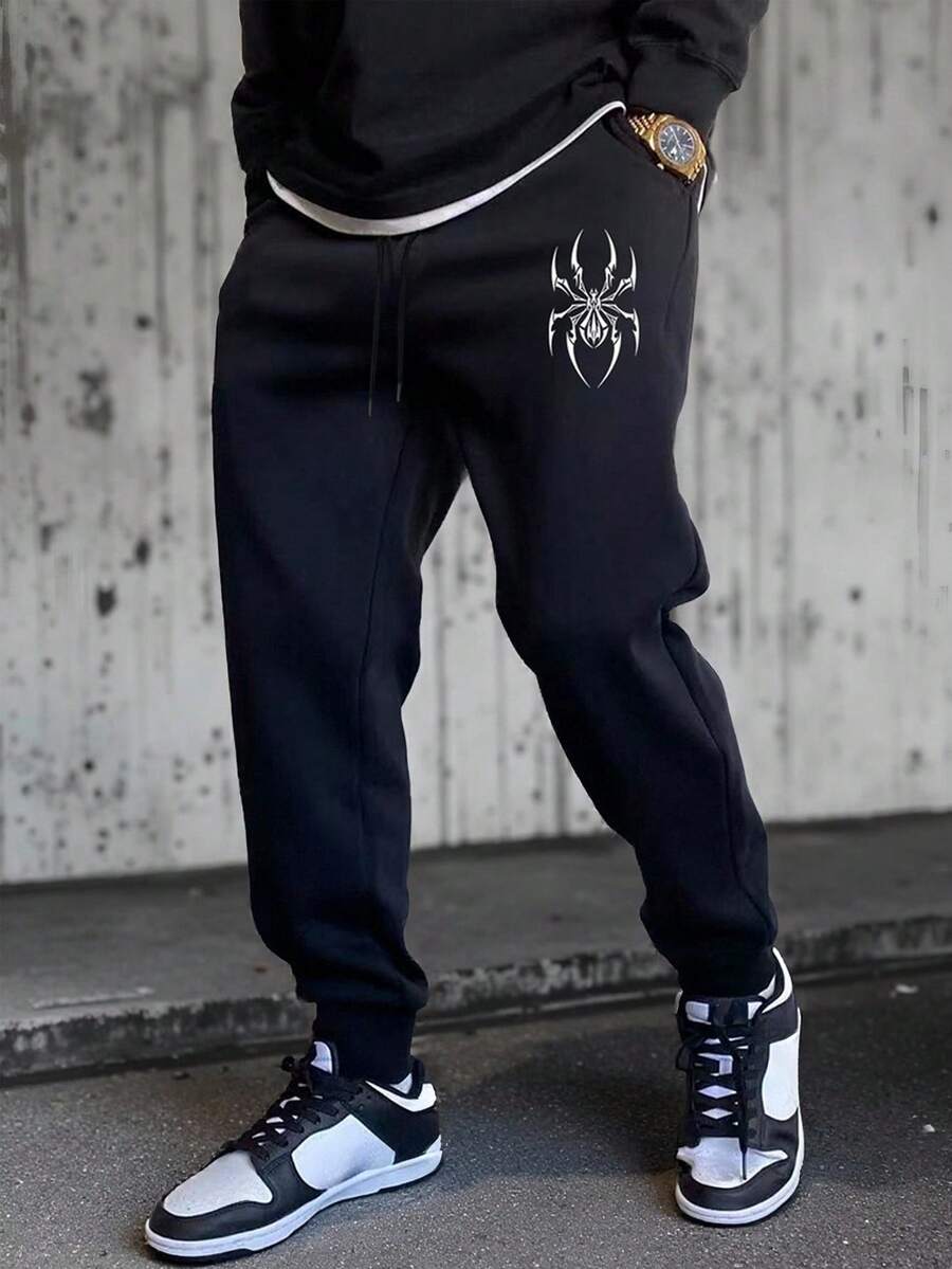 男士抽绳运动裤，薄款松紧腰运动裤，透气时尚