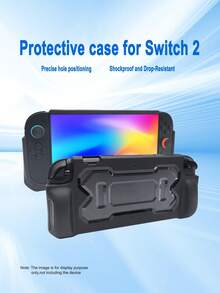 1 Set For Nintendo Switch 2: 1pc Shockproof Carrying Case + 1pc Mecha-Themed TPU Protective Case + 4pcs Joystick Caps + 1pc High-Definition Tempered Glass Screen Protector + 1pc Game Card Storage Box. Mecha-Themed Protective Case Design, Carrying Case Provides Comprehensive Protection Against Drops, Explosions, Scratches, And Sweat, Enhancing Gaming Operation And Experience. - Multicolor - View 6