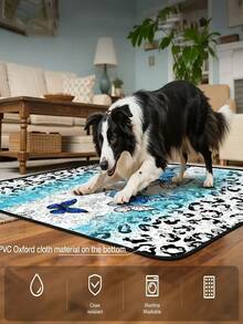 1 pieza Almohadilla para mascotas con estampado de leopardo y mariposa, lavable y reutilizable, almohadilla de entrenamiento para mascotas, para todo el año, fácil de limpiar, protector de muebles, funda de sofá, versátil para viajes