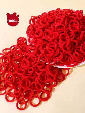 200/400/800/1000 buc. Elastic de păr colorat, bentițe moi și elastice pentru fete, accesorii drăguțe de păr pentru copii. Potrivite pentru decorare, codițe, sport, naveta, spălat etc. Elastic de păr pentru copii, cadouri DIY pentru fete, copii mici. Accesorii de păr pentru fete.