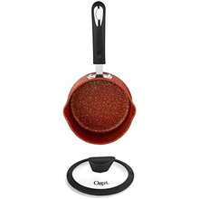 Cacerola y olla All-In-One Stone Earth de Ozeri, con revestimiento de fabricación alemana 100% libre de APEO, GenX, PFBS, PFOS, PFOA, NMP y NEP(1.5 Litros Rojo (Red Clay)) - Tipo 3 - Ver 7