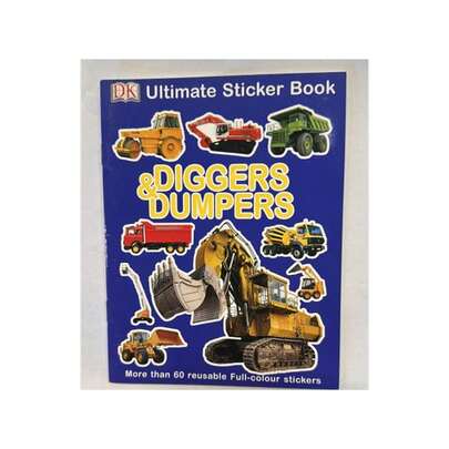 Generic Ultimate Diggers And Dumpers Sticker Book (Multicoloured) - 100% Mixed - (SG37704)