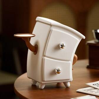 Whimsical 2 - Drawer Desktop Organizer With Tray Arm - Cute Storage For Home & Office