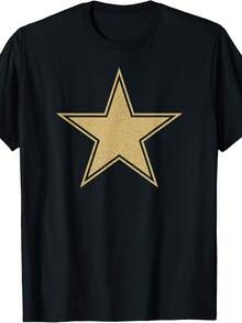 GOLD STAR ON A TEE T-Shirt - 款式10 - 查看 1
