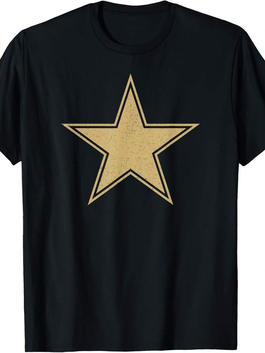 GOLD STAR ON A TEE T-Shirt - 款式10 - 查看 1