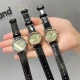 Green Face Black Belt 30mm Full Gold