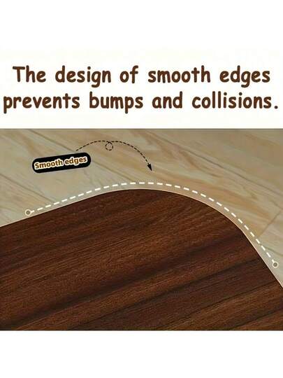 1pc Oval Side Tafel Removable Edge Space Saving Hardwood Sofa Coffee Living Room Or Bedroom, Moderne Wooden Top Metal Frame, Multi Tier Coffee, Snacks, Books Minimalist Tabletop, view 7