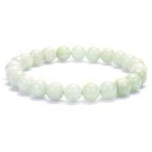 1pc 6mm, 8mm, 10mm Natural Stone Beaded Bracelet, Agate, Sparkling Stone, African Turquoise, Etc. Healing Stone Bracelet, Layerable Boho Style Fashion Jewelry For Women