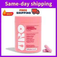 URO O Positiv Vaginal Probiotics For Women PH Balance With Prebiotics - 60 Count - 1 - 查看 7