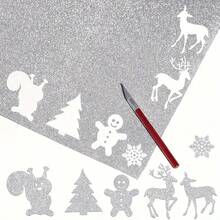 1 Roll Silver Glitter Wallpaper, Bedroom Peel And Stick Sparkle Wallpaper, Self-Adhesive Removable Glossy Wallpaper, Cabinet Drawer Vanity Silver Contact Paper, Waterproof Bathroom, Home Decor Paper - Silver - View 11