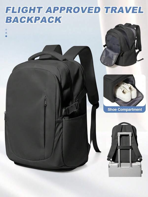 Travel Business Backpack Large Capacity Suitcase Backpacks With Shoe Compartment, Water Resistant Luggage Backpack For Women Men, Carry On Backpack, Hiking Backpack Waterproof Outdoor Sports Rucksack With Multi Pockets Can Hold 15.6-Inch Laptop, Suitable For Travel Work For Women Men Students