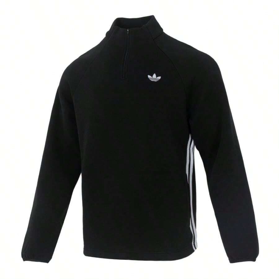 Adidas Originals Sudadera con capucha cómoda para hombres, Sudadera gris de doble capa SPACER DRILL TT de punto, para uso casual diario - Negro - Ver 1