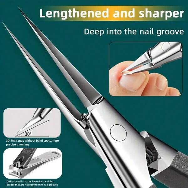 1pc Stainless Steel Eagle Beak Nail Clipper, Suitable For Thick And Ingrown Nails Care, Halloween Gift, Ideal For Manicure And Pedicure