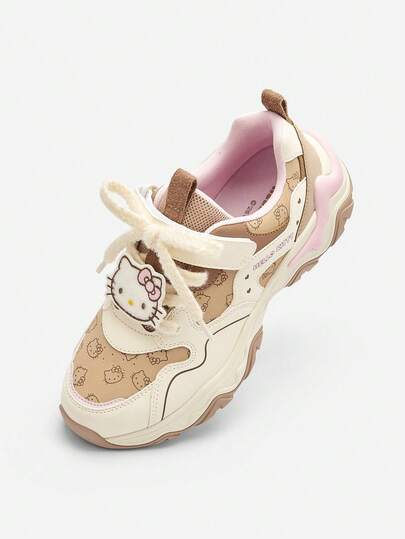 Balabala 女童运动鞋，2025秋冬复古运动鞋，可爱舒适