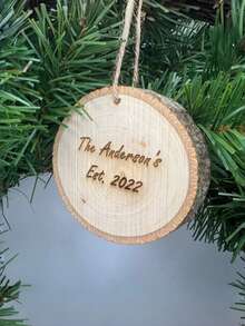 Wooden Personalized Christmas Ornaments With Name Family Christmas Ornaments For Kids Christmas Ball Ornaments Christmas Tree Ornaments Christmas Balls Custom Christmas Ornament With Name