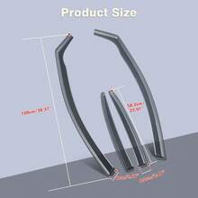 GEARZAAR For Mercedes A-Class W176 2012-2018 5 Door Hatchback Wind Deflectors 4pcs Tinted - Default - View 7