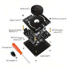 2*50W Digital Amplifier Board, High Fidelity Car Amplifier High Power Speaker DIY Audio Modification Module, 2.0 Channel DIY