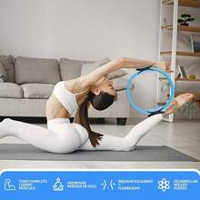 Equipo de Pilates para Entrenamientos, Kit De 13pcs Pilates en Casa, Ligas de Resistencia para Ejercicio, Pelota de Yoga, Entrenamiento en Hogar Gimnasio o Exteriores - azul - Ver 8