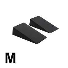 2 كتل يوجا قابلة للتعديل لتحسين الاستقرار والقوة في الساقين والتوازن - معدات لياقة بدنية سوداء قوية وذات سطح ناعم، لرفع الأثقال وتأهيل الساق والتمدد العميق، مساعد تدريب للمستخدم في صالة الألعاب الرياضية، كتلة يوجا، كتلة مائلة، معدات رفع الأثقال، رمبة تدريب، رفع الساق، تمدد، رفع الكعب، لوح مائل - الأسود - مشاهدة 12