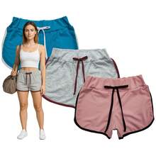 NASHLY Women Shorts - Grey - View 1