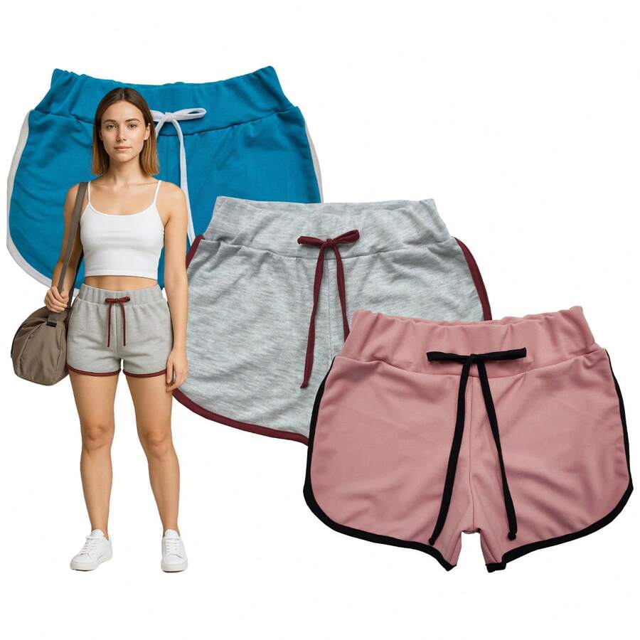 NASHLY Women Shorts - Grey - View 1