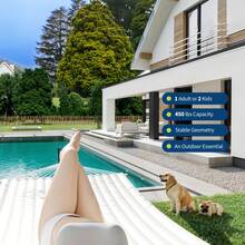 Double Hammock,2 Person Hammock Set With Quick-Lock Steel Stand,Portable Fabric Hammock With Pillow,Indoor Outdoor Lounger For Patio Camping Backyard,500lb Capacity,Flat - Beis - Ver 7