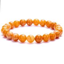 1pc 6mm, 8mm, 10mm Natural Stone Beaded Bracelet, Agate, Sparkling Stone, African Turquoise, Etc. Healing Stone Bracelet, Layerable Boho Style Fashion Jewelry For Women