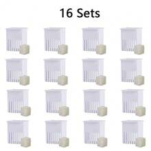 4/8/12/20 Pcs Set Cat Water Fountain Replacement Rubber Shell And Filter Cartridge, Pet Replacement Filter, Dog/Cat Automatic Water Dispenser Filter - White - View 11