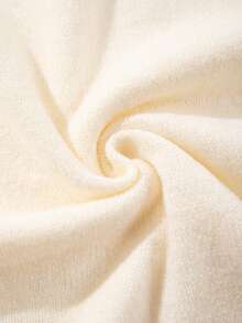 男士休闲宽松简约通勤高端日常百搭纯色针织长袖圆领套头毛衣，秋冬款 - 米色 - 查看 10