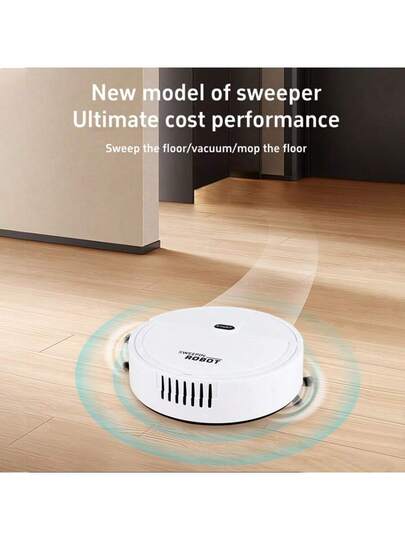 Slimme Cleaning Robot, Slim Low Noise Battery Powered (Strong Suction) 60 Minute Runtime Pet Hair Hard Floors) Automatic Directional Cleaning, Includes Remover Accessory, Sweeping Stofzuiger Equipped Mop Self Emptying Robot Vacuum, view 6