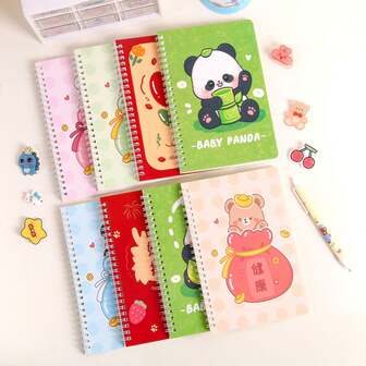 A5 Spiral Notebook, Customized Inspirational Text, Flip Cover, Thick Lined Paper Notepad