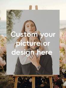 Biển chào mừng đám cưới in ảnh cá nhân hóa - Biển đánh dấu tiệc cưới có thể tùy chỉnh với ảnh của bạn, chất liệu nhựa bền, nhiều kích cỡ, phù hợp để trang trí lối vào đám cưới, lễ đính hôn, kỷ niệm và sinh nhật - Không cần điện, dễ dàng tải ảnh và lắp đặt. - Nhiều màu - Xem 9