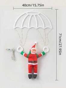 1 قطعة مظلة ضوئية بتصميم سانتا كلوز، تعمل بالطاقة من خلال منفذ USB، مع أوضاع إضاءة متعددة، مناسبة لديكور الشتاء والكريسماس، يمكن استخدامها لتزيين شجرة ، وديكور غرفة المعيشة والنوم والمطبخ، وعرض نافذة المتجر، وديكور الشرفة الخارجية، وكديكور جميل للصور، وإضاءة أجواء حفلة ، هدية عيد الميلاد الراقية