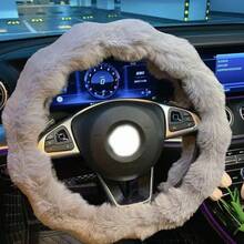 Winter Warm Plush Steering Wheel Cover, Soft As Wool Car Steering Wheel Cover, Unisex (Light Gray/Beige), Pink Plush Steering Wheel Cover - Soft Anti-Slip, Universal Car Steering Wheel Protector, Fashionable & Comfortable Grip, Car Interior Accessories - Multicolor - View 16